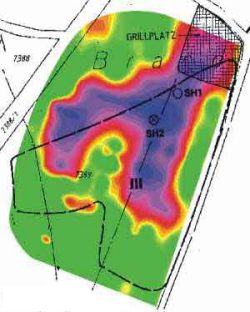 Deposit of galvanic muds, resistivity